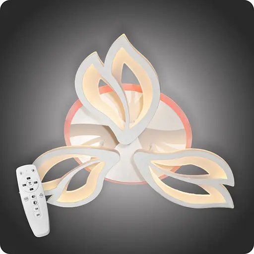 Люстра світлодіодна 517 Light 3color з пультом 70Вт Білий (01899) - фото 2