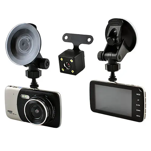 Автомобильный видеорегистратор X600 LCD экран 4" Angel Lens 1080P Full HD металл - фото 2