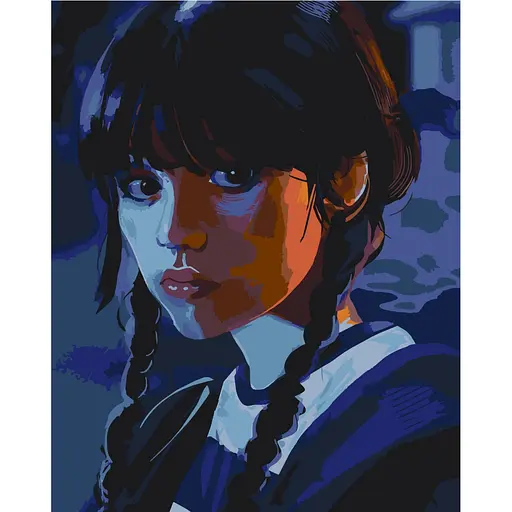 Картина за номерами "Холодний погляд" Art Craft 40х50 см 10406-AC