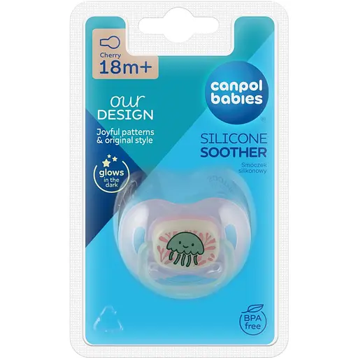 Пустышка силиконовая круглая Canpol babies LoveSea 18+ месяцев розовая (34/902_pin) - фото 3