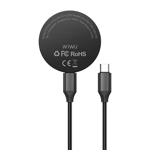 БЗП WIWU Wi-W034 Aramid Wireless Charger Black - фото 2