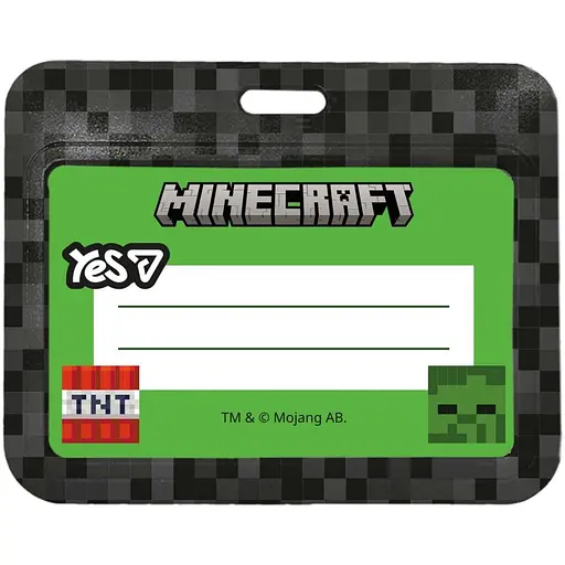 Бейдж без ленты горизонтальный Yes Minecraft Heroes слайдер (940399)