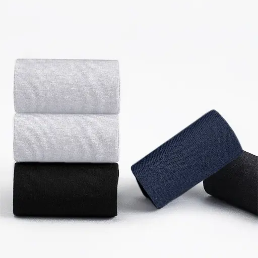 Набір шкарпеток високі однотонні класичні безшовні дихаючі якісні ORGANIC cotton носки JILL ANTONY 5, 39-41, Мікс (Чорний 2 пари, - фото 1