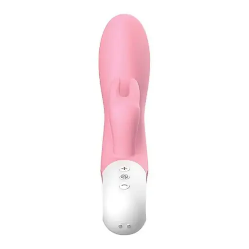 Вібратор-кролик Liebe Pleasure Toys Mighty Rechargeable Rabbit 21.5 см (світло-рожевий) - фото 4