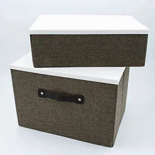 Короб для зберігання Handy Home з пластиковою кришкою 33x23x22 см (EH-01L) - фото 2