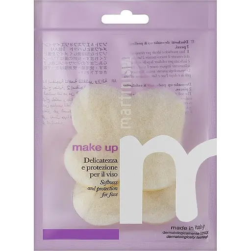 Спонж двойного действия Martini Spa MakeUp Dual Action Pads для очистки лица (4503P00)