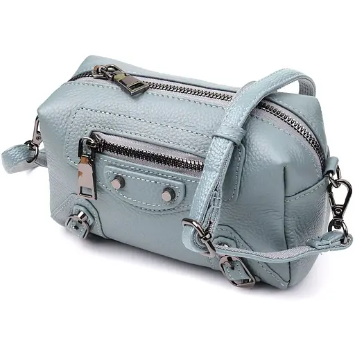 Женская сумка Vintage из натуральной кожи с современным декором 17х11х8 см sum0027634 - фото 1