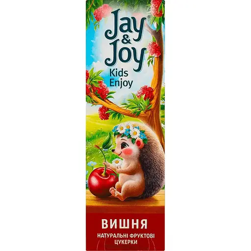 Уцінка. Цукерки фруктові Jay&Joy Вишня 32 г   - фото 1