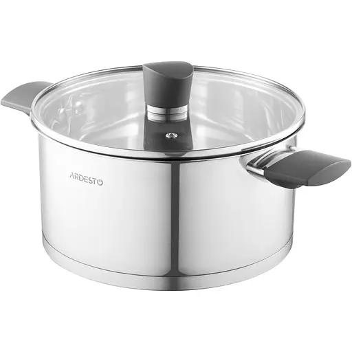 ARDESTO Кастрюля Gemini, скляна кришка, 3.9 л, нержавіюча сталь