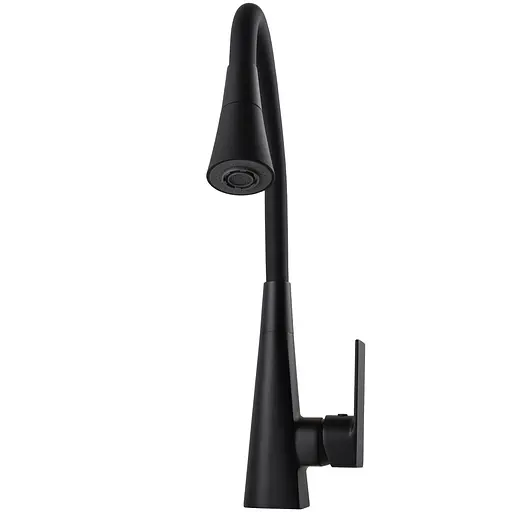 Смеситель для кухни Globus Lux NIAGARA GLN-0203SM-BB одноручный черный матовый с поворотным изливом 360° для установки на одно отверстие - фото 5