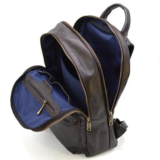 Кожаный мужской рюкзак TARWA 40х31х13 см sum0026143 - фото 2