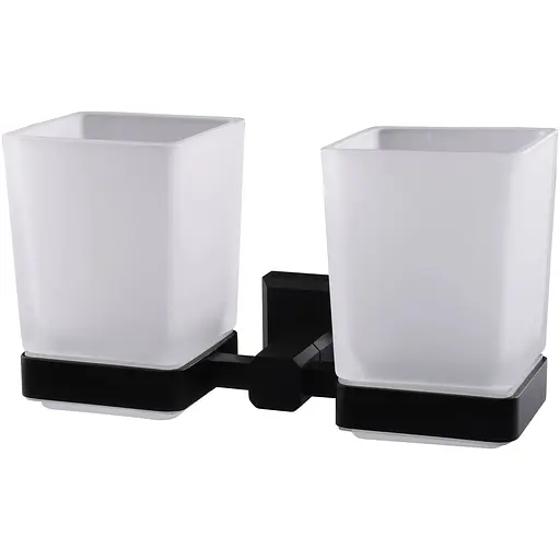 Склянка подвійна Topaz TКВ 9928A-BL чорний - фото 1