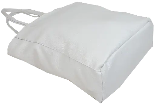 Женская сумка из натуральной кожи Borsacomoda белая sum0028732 - фото 5