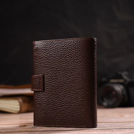 Мужской кожаный кошелек Canpellini 10х13х1.5 см acs0025719 - фото 8