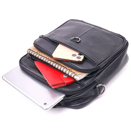 Чоловіча шкіряна сумка Vintage 20х23х6 см sum0022399 - фото 6