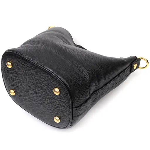 Кожаная сумка Vintage с автономной косметичкой внутри 22х18х12 см sum0029058 - фото 3