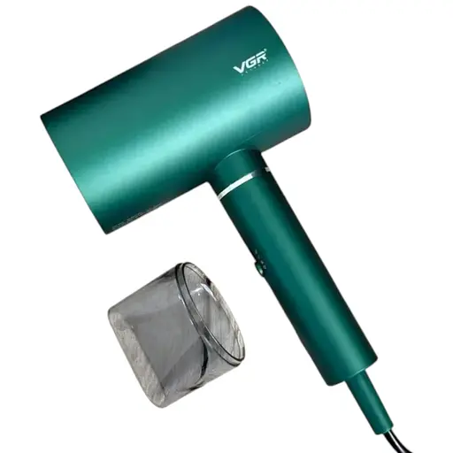 Профессиональный фен для волос Intex VGR V-431 мощностью 1600-1800 Вт зеленого цвета