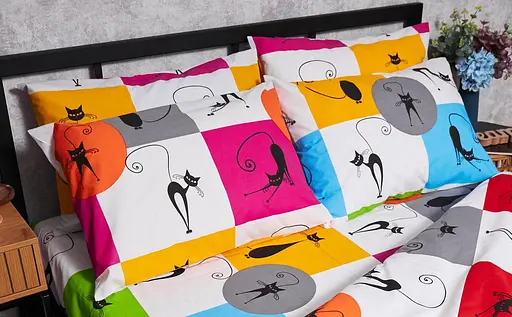 Набор наволочек Moon&Star Бязь Gold Люкс Cat Brawlers 50х50 см 2 шт - фото 2