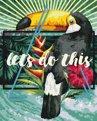 Картина по номерам на подрамнике Brushme Летний принт