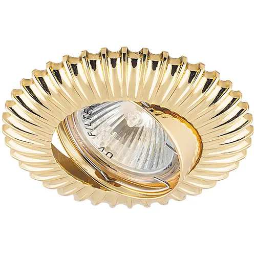 Вбудований світильник Feron DL6213 під лампу золото - фото 1