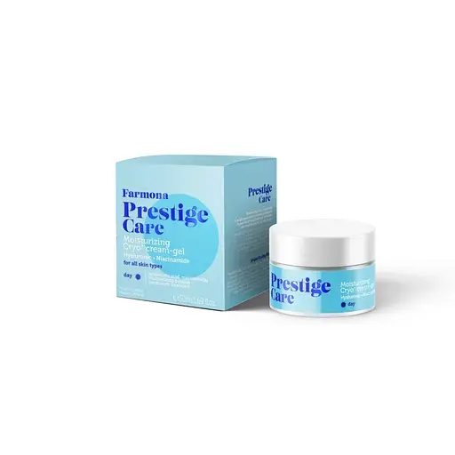 Крио крем-гель увлажняющий дневной Гиалуроновая кислота и Ниацинамид Prestige Care Farmona 50 мл - фото 1