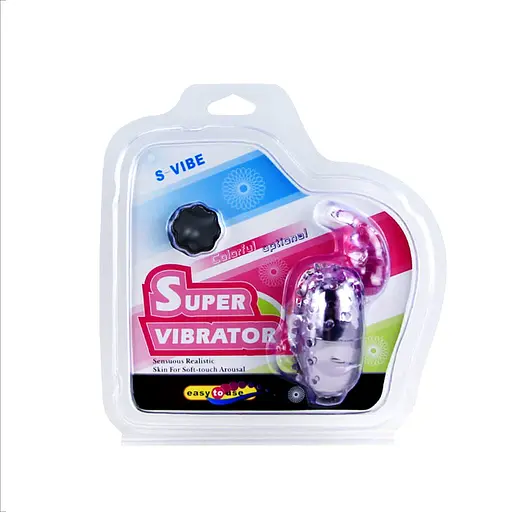 Віброяйце Baile S-Vibe Super Vibrator 9.2 см фіолетовий - фото 8