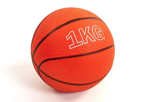 Медбол EasyFit MedicBall 1 кг медицинский мяч-слэмбол без отскока Оранжевый (EF-8407-1) - фото 1