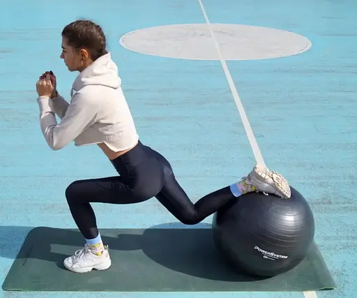 М'яч для фітнесу (фітбол) Power System PS-4013 Ø75 cm PRO Gymball Black (4013BK-0) - фото 7