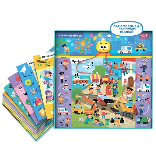 Електронна логічна гра "Вікторина навколишній світ" Kiddi Smart 157-A-0022-UA, зі світлом і звуком - фото 2