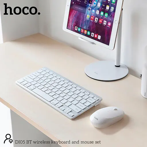 Набор Мышь и клавиатура HOCO BT wireless keyboard and mouse set DI05 (Ukr/Ru/En) - фото 9