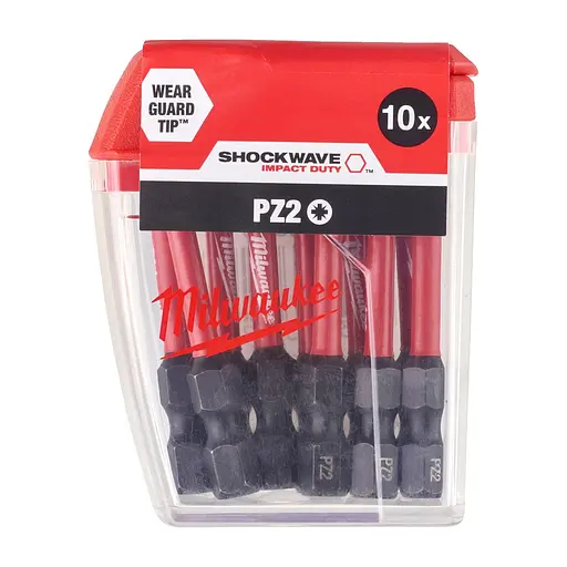 Набір біт Milwaukee SHOCKWAVE, PZ2, 50мм, 10шт (4932430866) - фото 3