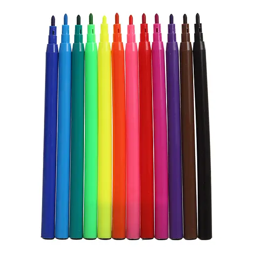 Фломастери кольорові 12 кольорів "Коти та собаки", KIDS LINE ZB.2815 ZiBi (4823078987686) - фото 2