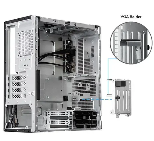 Корпус Chieftec UNI BS-20B-OP без блока питания, черный (BS-20B-OP) - фото 5