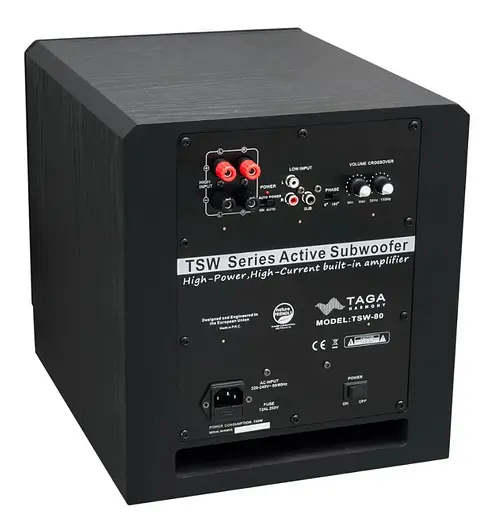 Сабвуфер TAGA Harmony TSW80 Black - фото 2