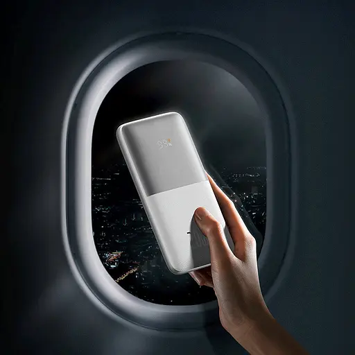 Зовнішня батарея Baseus Bipow Pro Digital Display 22.5 W 10000 mAh (PPBD040002/PPBD2-1022) біла - фото 4