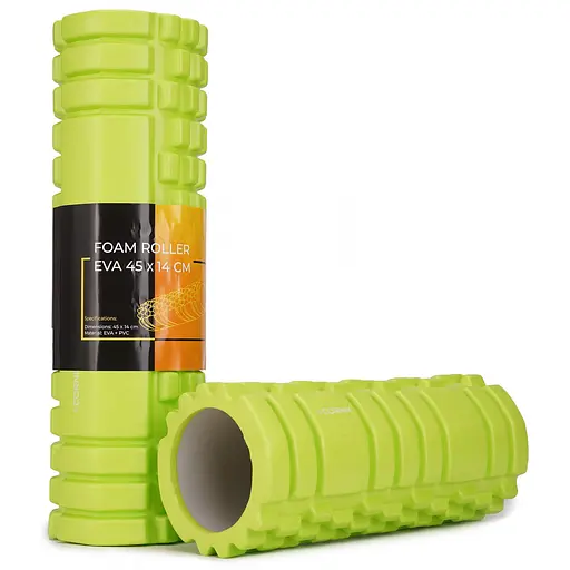 Масажний ролик Cornix EVA 45 x 14 см (валик, роллер) XR-0040 Green - фото 1