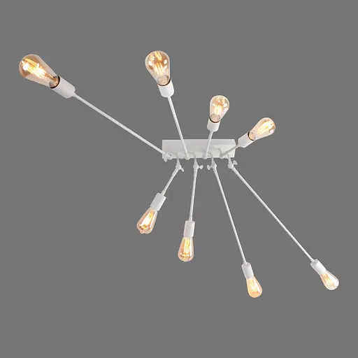 Люстра металева виробництво Sirius PR 1062/8 (білий) - фото 2