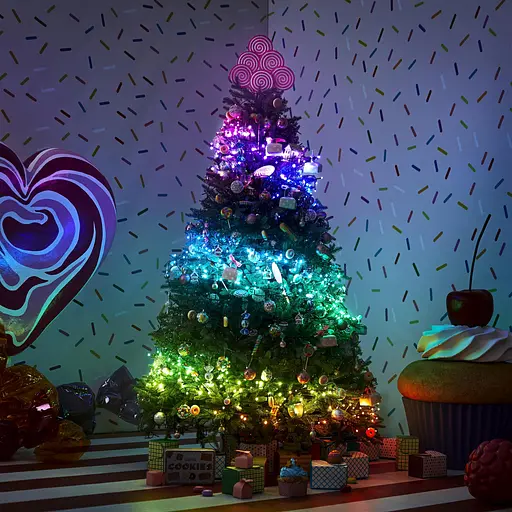 Twinkly Гірлянда Smart LED Twinkly Dots Lights RGB 200 IP44 10м кабель прозорий - фото 10