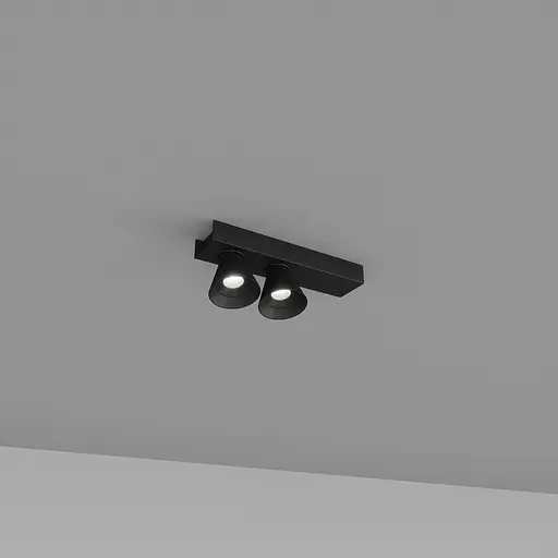 Накладной светильник Skarlat RSLC74131-2 2x7W BK 3000K