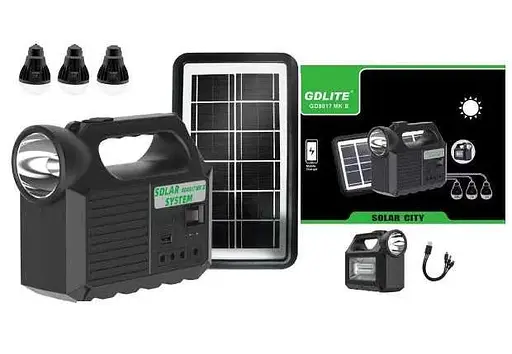 Автономная солнечная станция GDLite GD-8017 МК + Павербанк - фото 4