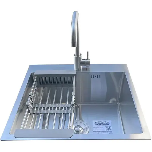 Комплект мийка + змішувач Romzha Arta U-490 (B) - фото 2