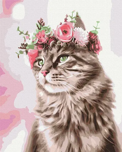 Картина за номерами на підрамнику Brushme Пухнаста ніжність