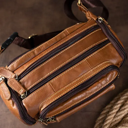 Чоловіча шкіряна сумка Vintage 24х10х15 см sum0012283 - фото 5