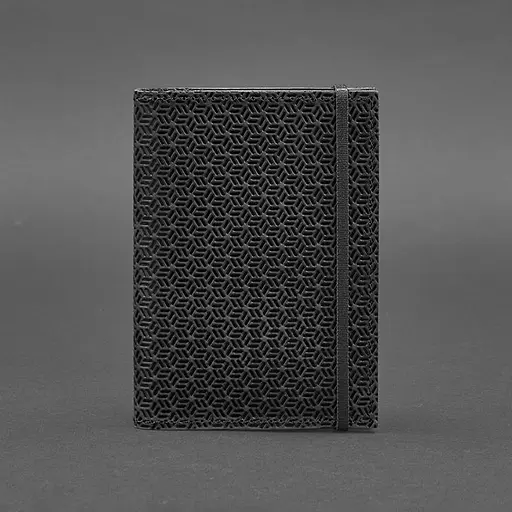Шкіряна обкладинка для паспорта 2.0 Карбон чорна - фото 7