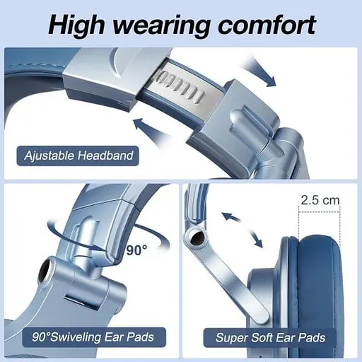 Навушники OneOdio Fusion A70 Sky Blue (A70 Sky Blue) - фото 5