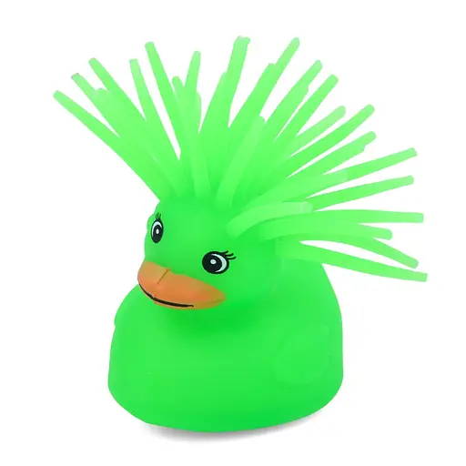 Дитяча іграшка Антистрес Качка Bambi MS 3719(Green) світлові ефекти - фото 1