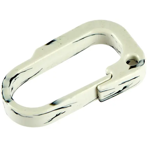 Карабін із переробленого пластика Flampic Білий/Чорний