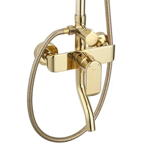 Душова система Rea Bloom gold з виливом REA-P9528, Золотий - фото 2