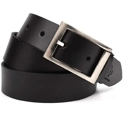 Ремінь шкіряний Grande Pelle чорний 120х3.5х0.5 см acs0032043 - фото 1