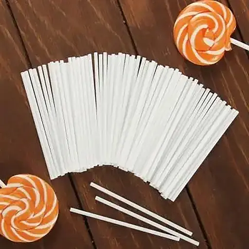 Палички для кейк-попсів, карамелі і льодяників 10 см (10 штук), Kitchen Master Білий 86866 - фото 3